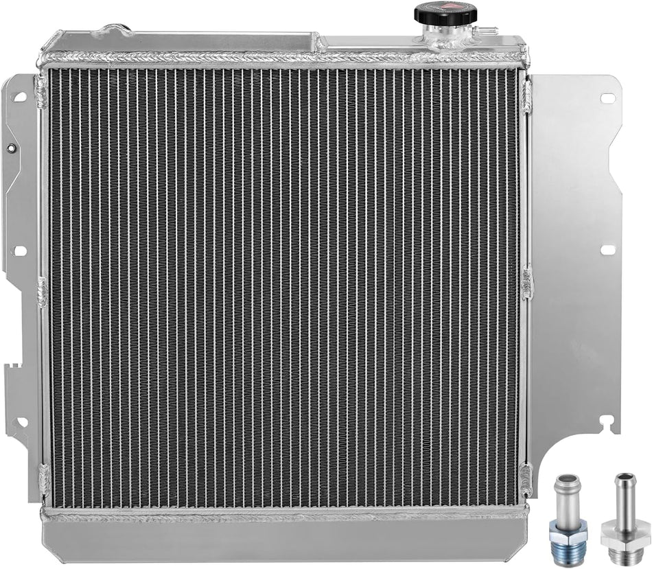BDFHYK 3ROW-44MM CU2101 Aluminum Radiator Compatible with for 1997-2006 Jeep TJ L4 2.4L/L4 2.5L/L6 4.0L,1987-2006 Wrangler L4 2.4L/L4 2.5L/L6 4.0L/L6 4.2L
