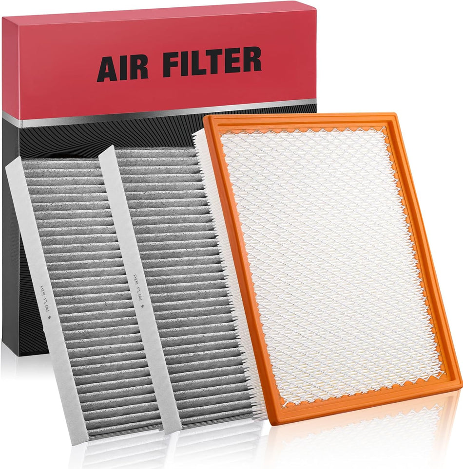 BDFHYK CA7440 Engine Air Filter and CF10553 Cabin Air Filter Compatible with Nissan Frontier NV1500 NV2500 NV3500 Pathfinder Xterra, Compatible with Suzuki Equator, 3 PCS