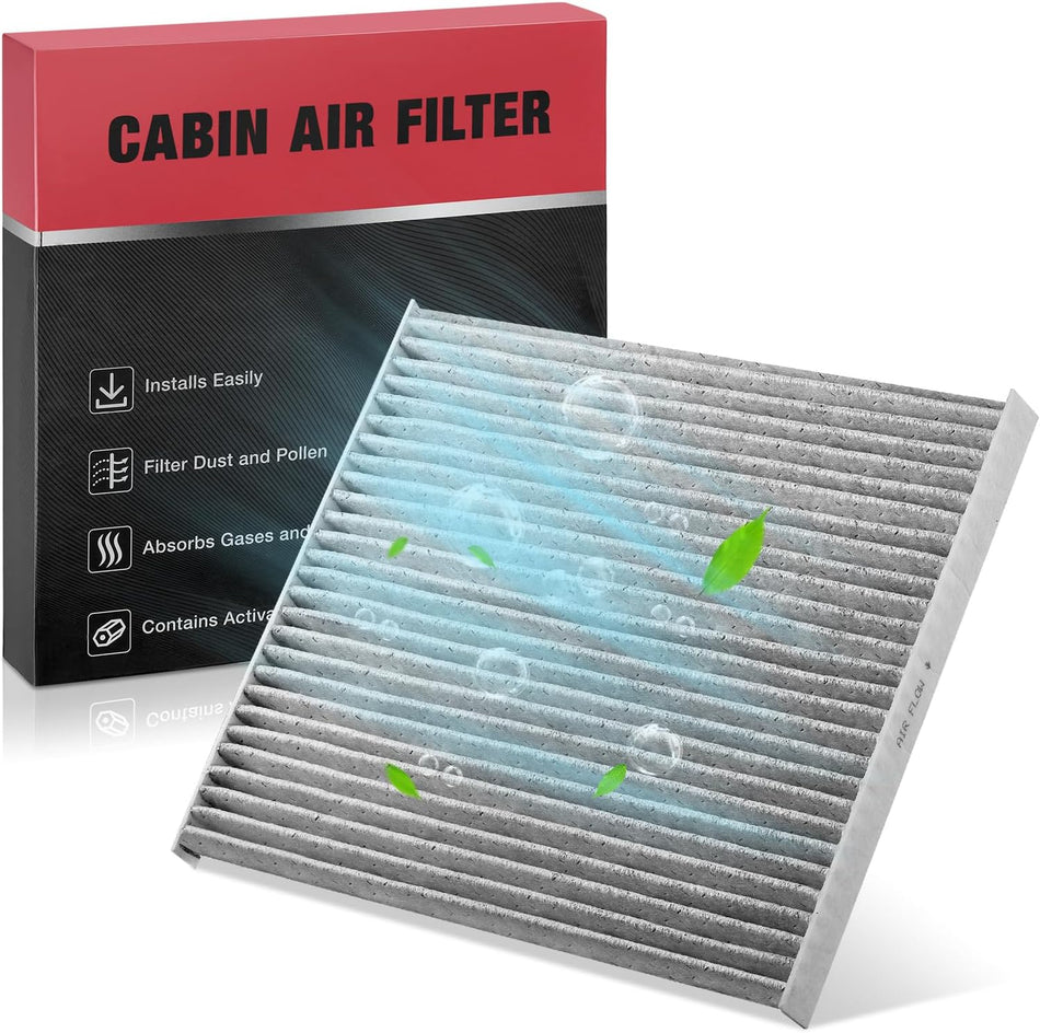 BDFHYK CF11819 Cabin Air Filter w/Activated Carbon Compatible with Chevy 2010-2017 Equinox, 2011-2015 Captiva Sport, Compatible with Hyundai 12-17 Azera, 12-18 Santa Fe, 13-18 Santa Fe Sport, Sonata
