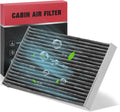 BDFHYK CF11177 Cabin Air Filter with Activated Carbon for Nissan Sentra 2013-2019, LEAF 2011-2023, Juke 2011-2017, Cube 2009-2014, 272773DF0A
