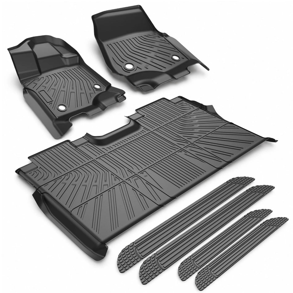2015-2025 Ford F-150, 2017-2025 F-250 F-350 F-450 Floor Mats, SuperCrew, Without Fold Flat Storage | BDFHYK