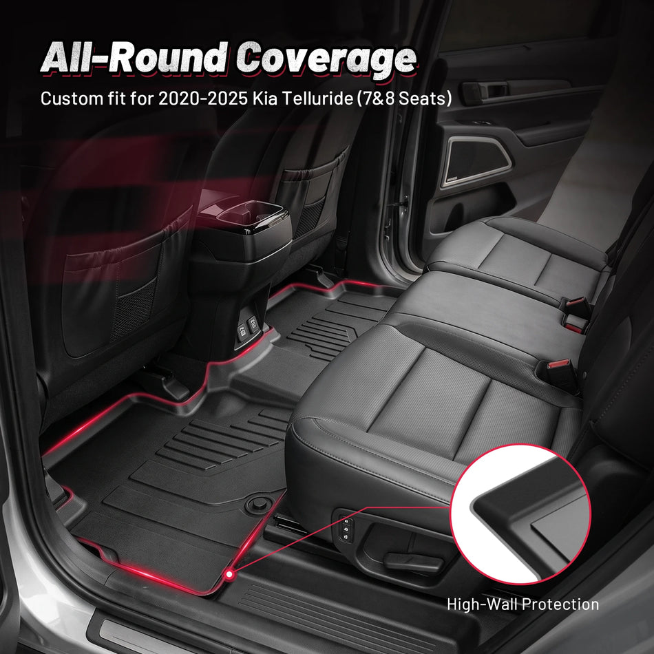 2020-2025 Kia Telluride 7/8-Seat Floor Mats & Cargo Liner | BDFHYK