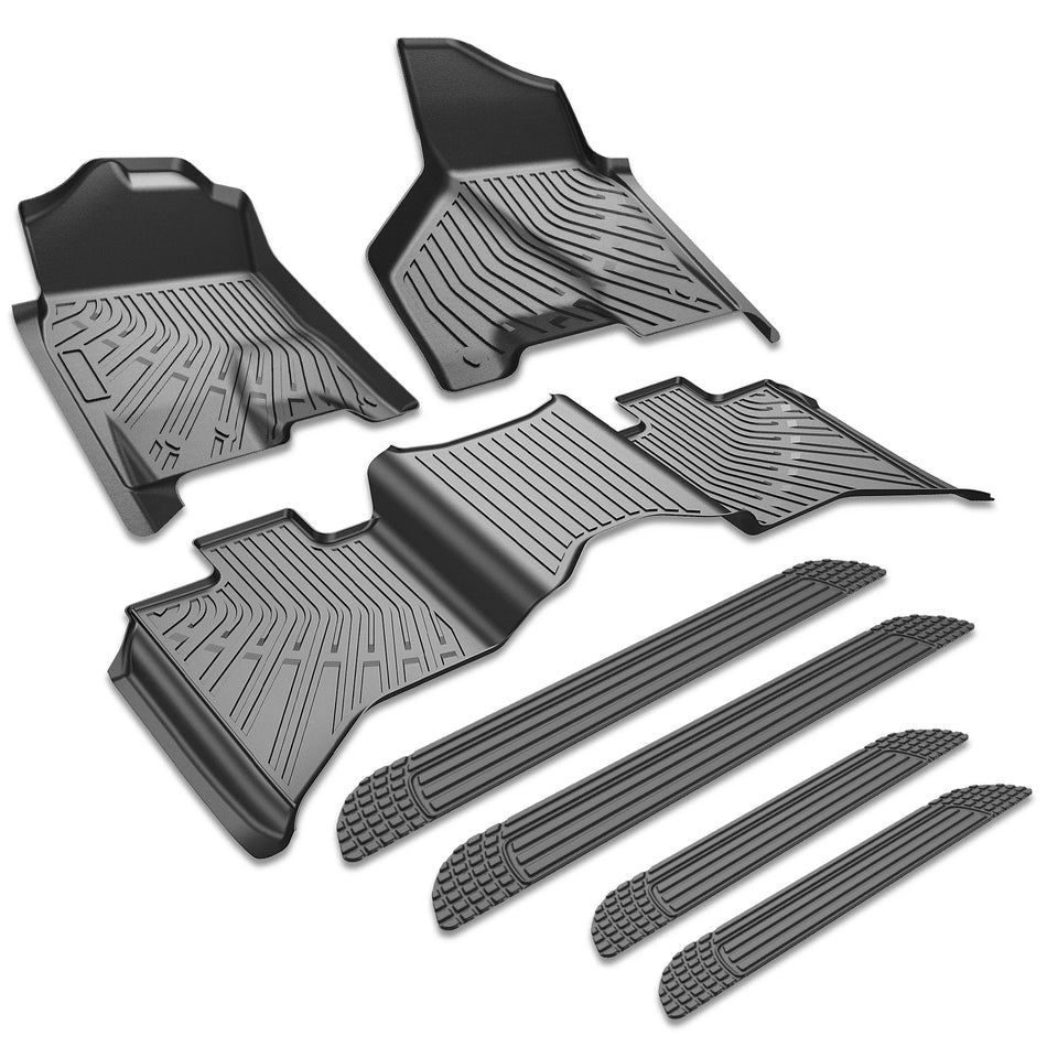 2009–2024 Ram 1500 Classic, 2010–2018 Ram 2500 3500 Crew Cab Floor Mats, Auto Trans | BDFHYK