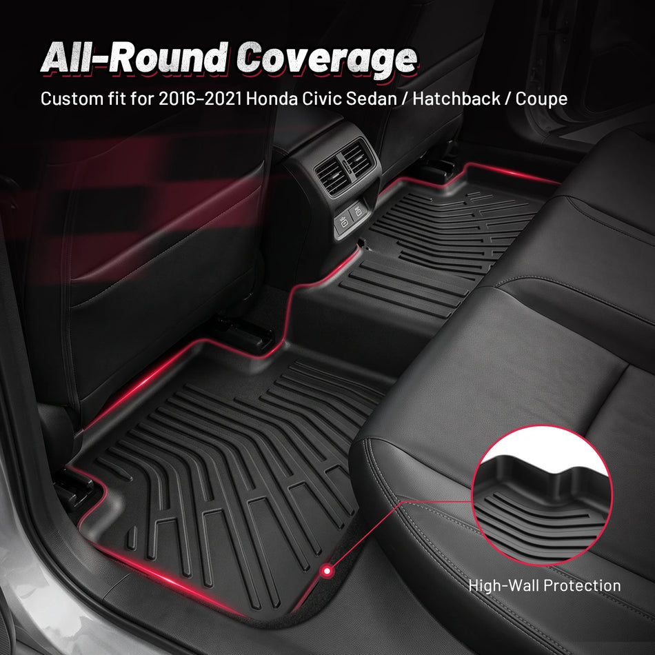 2016-2021 Honda Civic Sedan/Hatchback/Coupe Floor Mats | BDFHYK