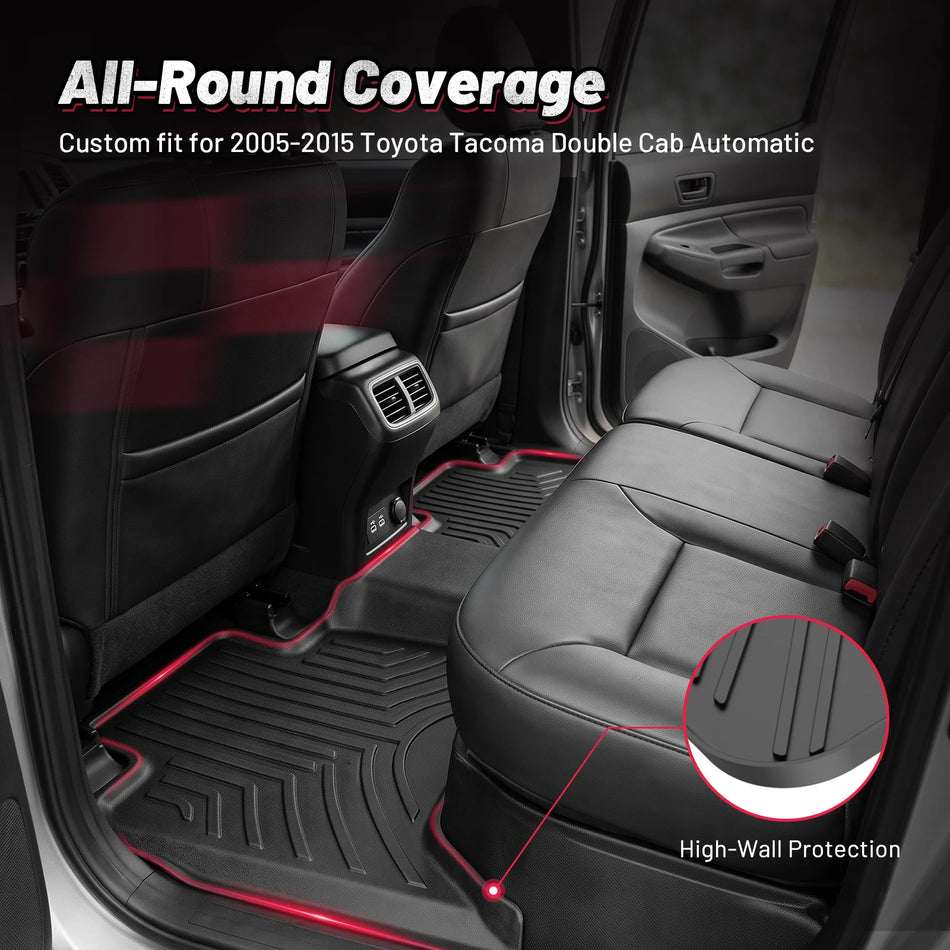 2005-2015 Toyota Tacoma Double Cab Floor Mats, Automatic Only | BDFHYK