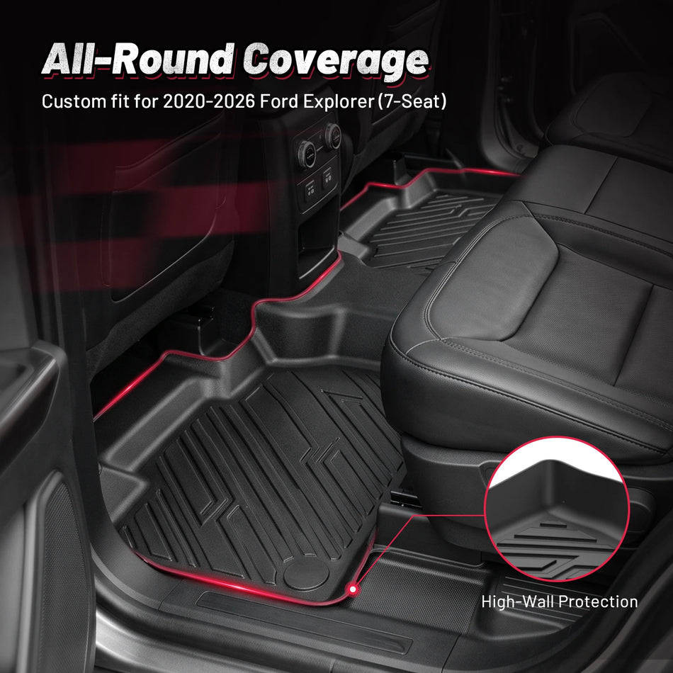 2020-2026 Ford Explorer Floor Mats & Cargo Liner, 7-Seat Only | BDFHYK