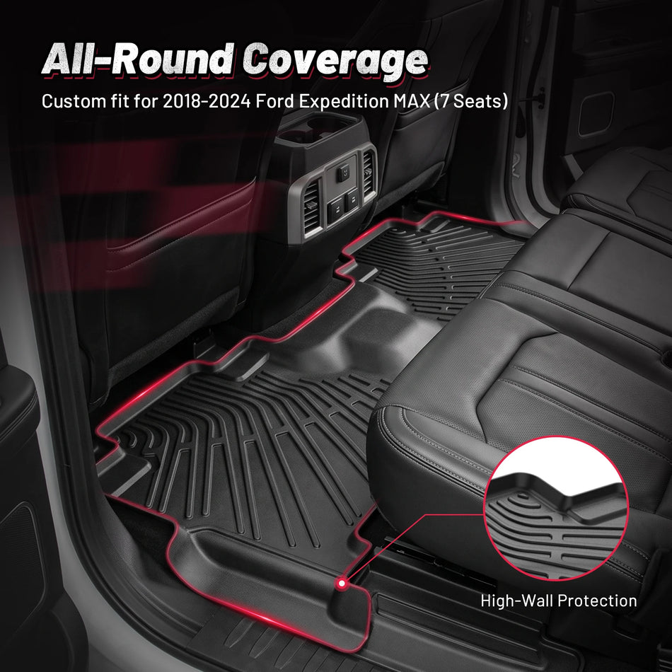 2018-2024 Ford Expedition MAX 7-Seat Floor Mats | BDFHYK