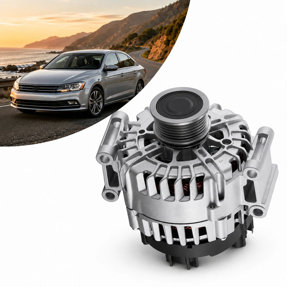 Alternator for Volkswagen Jetta Passat 2013-2018 1.4L 1.8L 2.0L L4 140A Replace 11723 20994 | BDFHYK