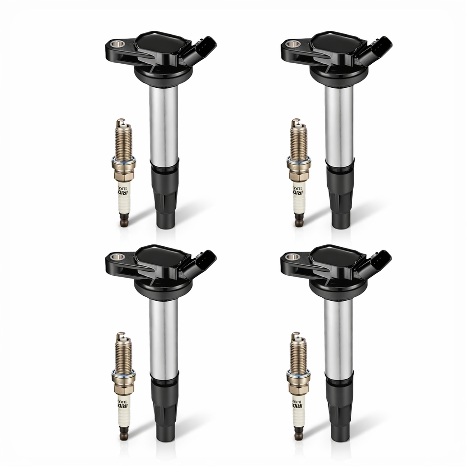 Ignition Coil UF596 + Iridium Plugs 93501, Fits For Toyota Corolla 2009-2013 1.8L L4 UF619 Set of 4