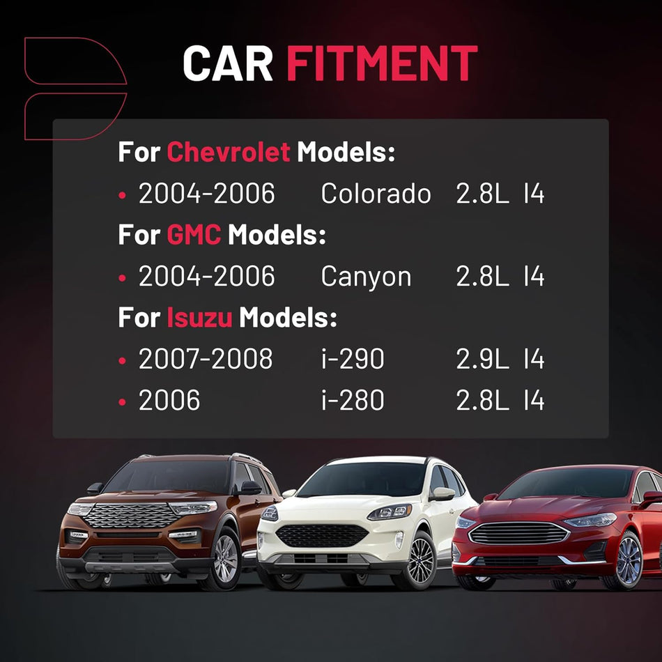 BDFHYK 4 Ignition Coil Pack UF303 and 4 Iridium Spark Plug 5019 Compatible with 2004-2006 Colorado, 2004-2006 Canyon, 2007-2008 i-290, 2006 i-280 2.8L 2.9L Coil for C1395 GN10114