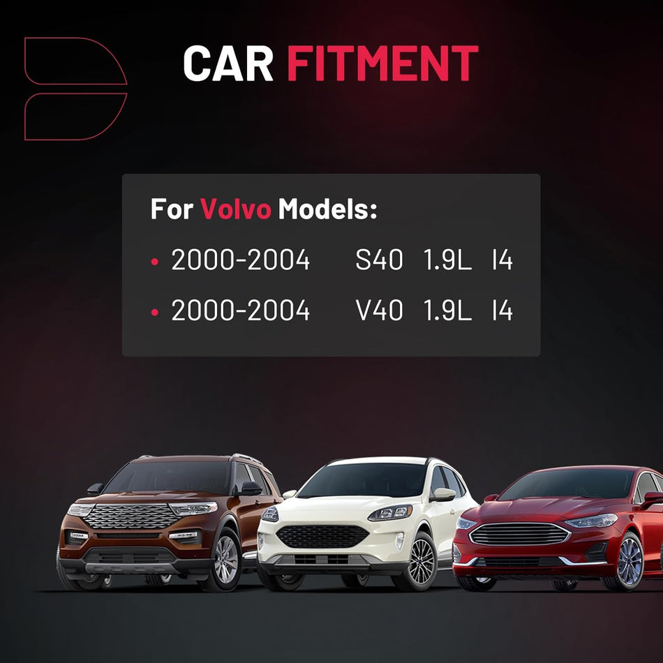 BDFHYK Ignition Coil Packs Compatible with Volvo 2000-2004 S40 1.9L l4, 2000-2004 V40 1.9L l4,Coil for UF365 UF-365 UF365T SKIC339 5C1317 C724 CUF365 5076 GN10422 48661 1788419 Set of 4