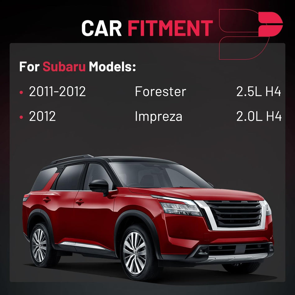 BDFHYK 4 Ignition Coil Pack UF664 and 4 Iridium Spark Plug 93501 Compatible with Subaru 2011-2012 Forester 2.5L H4, 2012 Impreza 2.0L H4 Coil for GN10726 C876 22433AA630