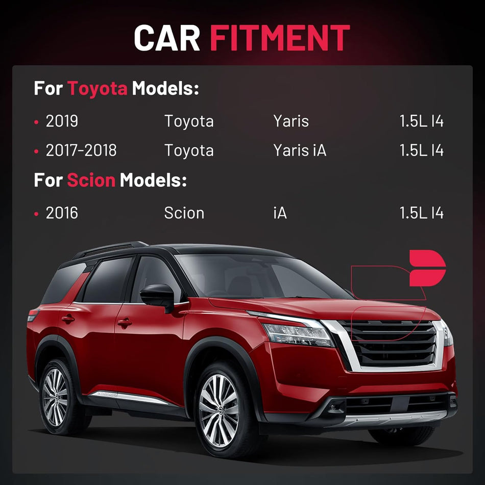 BDFHYK 4 Ignition Coil Pack UF822 and 4 Iridium Spark Plug 93501 Compatible with Toyota 2019 Yaris, 2017-2018 Yaris iA,Compatible with Scion 2016 iA 1.5L l4 Coil for 90118WB460 P51R18100 90118-WB460