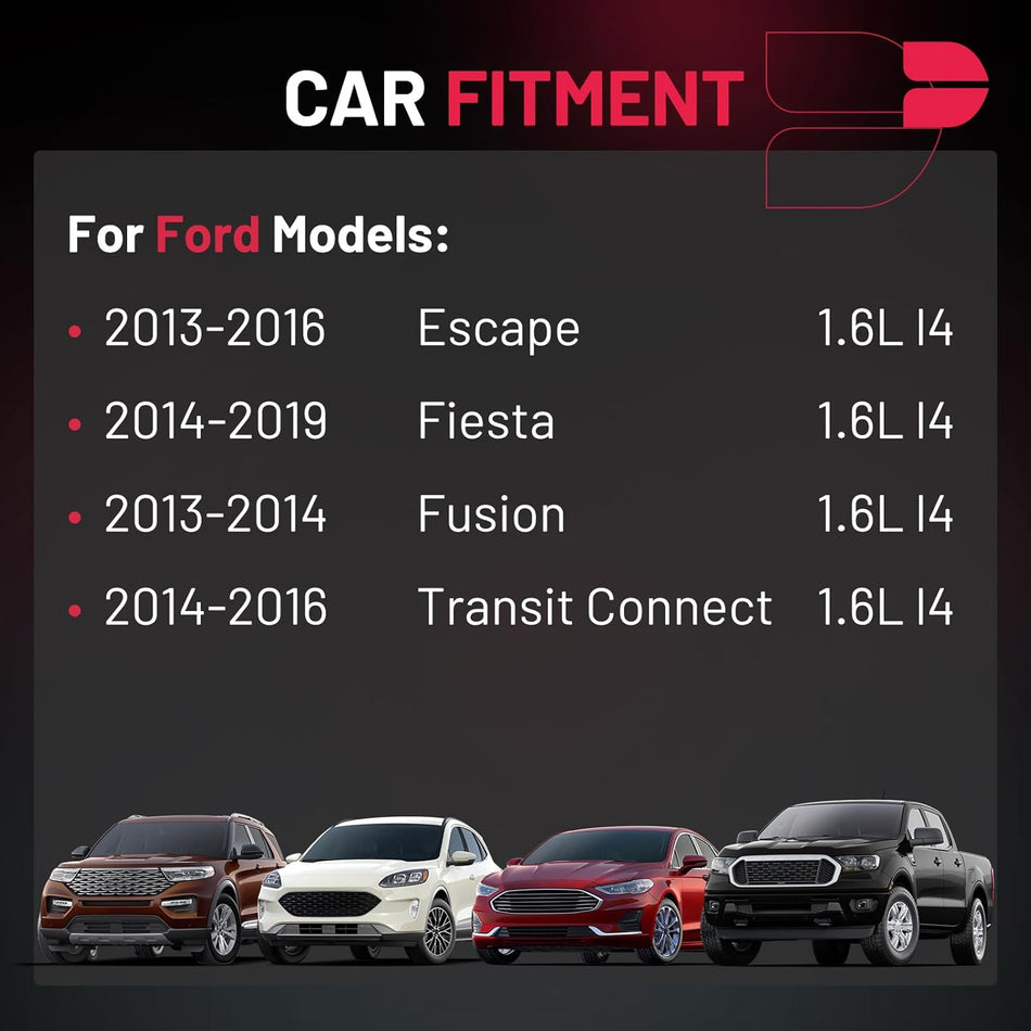 BDFHYK Ignition Coil Packs Compatible with Ford 2013-2016 Escape, 2014-2019 Fiesta, 2013-2014 Fusion, 2014-2016 Transit Connect 1.6L l4,Coil for 5C1887 GN10644 C-871 UF674 C1830 Set of 4