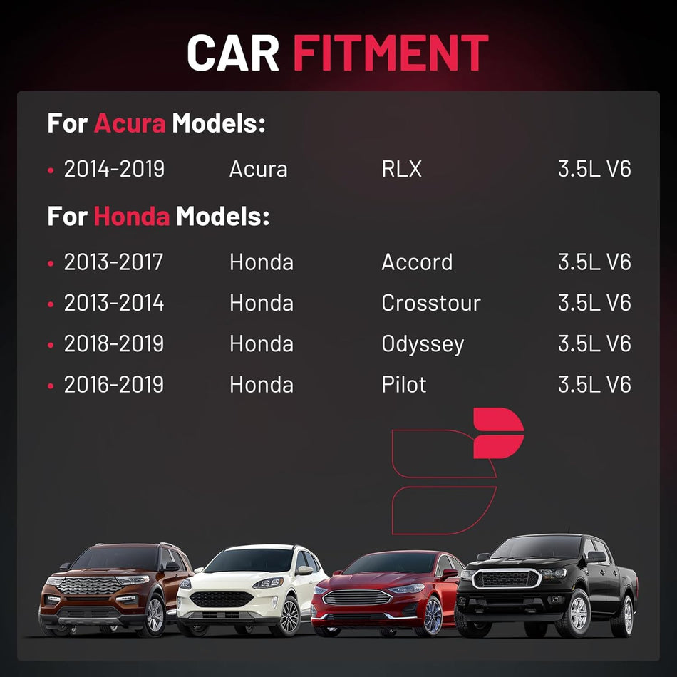 BDFHYK 6 Ignition Coil Pack UF713 and 6 Iridium Spark Plug 97390 Compatible with Acura 14-19 RLX,Compatible with Honda 13-17 Accord,13-14 Crosstour,18-19 Odyssey,16-19 Pilot Coil for GN10733 C-872