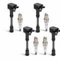 BDFHYK 4 Ignition Coil UF674 and 4 Iridium Spark Plug 94769 for Ford 2013-2016 Escape 1.6L l4 Coil for 5C1887/GN10644