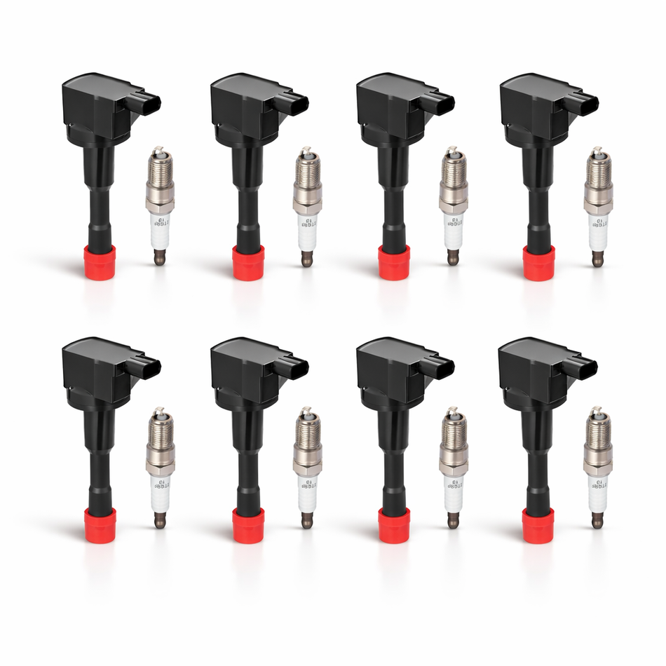 8 Ignition Coil UF374 + 8 Iridium Spark Plug 5325, Fits For Honda 2003-2005 Civic, 2006-2011 Civic 1.3L l4