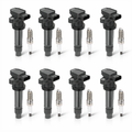 BDFHYK 8 Ignition Coil UF543 and 8 Iridium Spark Plug SP541 For Buick 2007-2011 Lucerne, Cadillac 2007-2011 DTS
