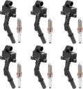 BDFHYK 6 Ignition Coil UF741 and 6 Iridium Spark Plug 95875 for Mercedes-Benz C300 2013-2014, C350 2012-2014