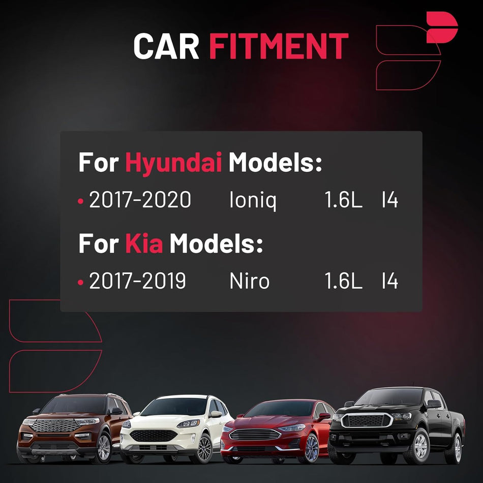 BDFHYK Ignition Coil Packs Compatible with Hyundai 2017-2020 Ioniq 1.6L l4,Compatible with Kia 2017-2019 Niro 1.6L l4,Coil for 27301-03HA0 2730103HA0 1788601 GN10914 UF-843 UF843 Set of 4