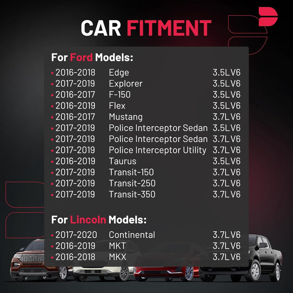 BDFHYK Ignition Coil Packs Compatible with Edge Explorer F-150 Flex Mustang Police Interceptor Sedan Utility Taurus Transit-150 250 350 Continental MKT MKX,Coil for 7T4Z12029F DG563 UF823 Set of 6