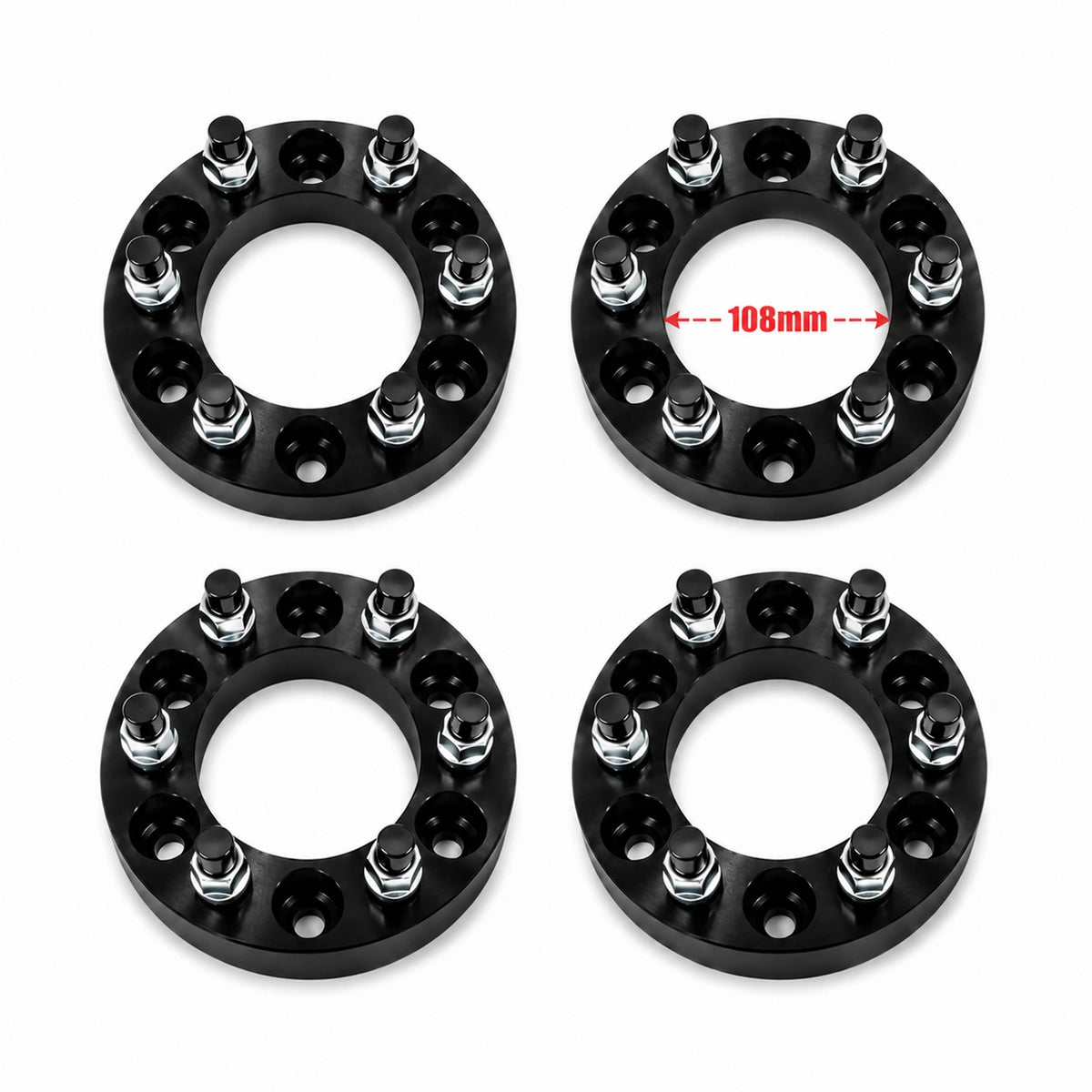 BDFHYK 2 inch 6x139.7 wheel spacers with 108 mm hub bore for Chevy GMC trucks