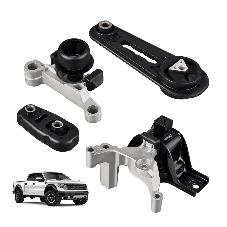 Complete 4-piece BDFHYK engine and transmission mounts kit for 2007-2012 Nissan Sentra 2.0L including OE parts A4348 and A4346.