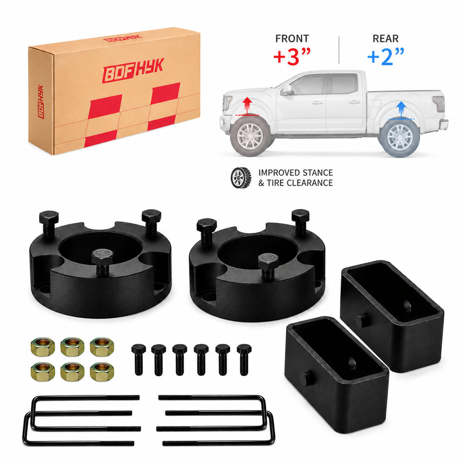 BDFHYK 3inch Front & 2inch Rear Leveling Lift Kit for Toyota Tacoma 1995-2004 2WD/4WD 6-Lug