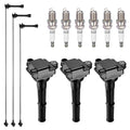 Ignition Coil UF156 and Spark Plugs 4503 with Wire Set 4412 for 1995-2004 Toyota 4Runner/T100 3.4L V6 | BDFHYK