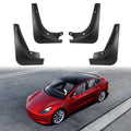 Mud Flaps for Tesla Model 3 2017-2023, 4PCS Front & Rear Side Mud Guards Set