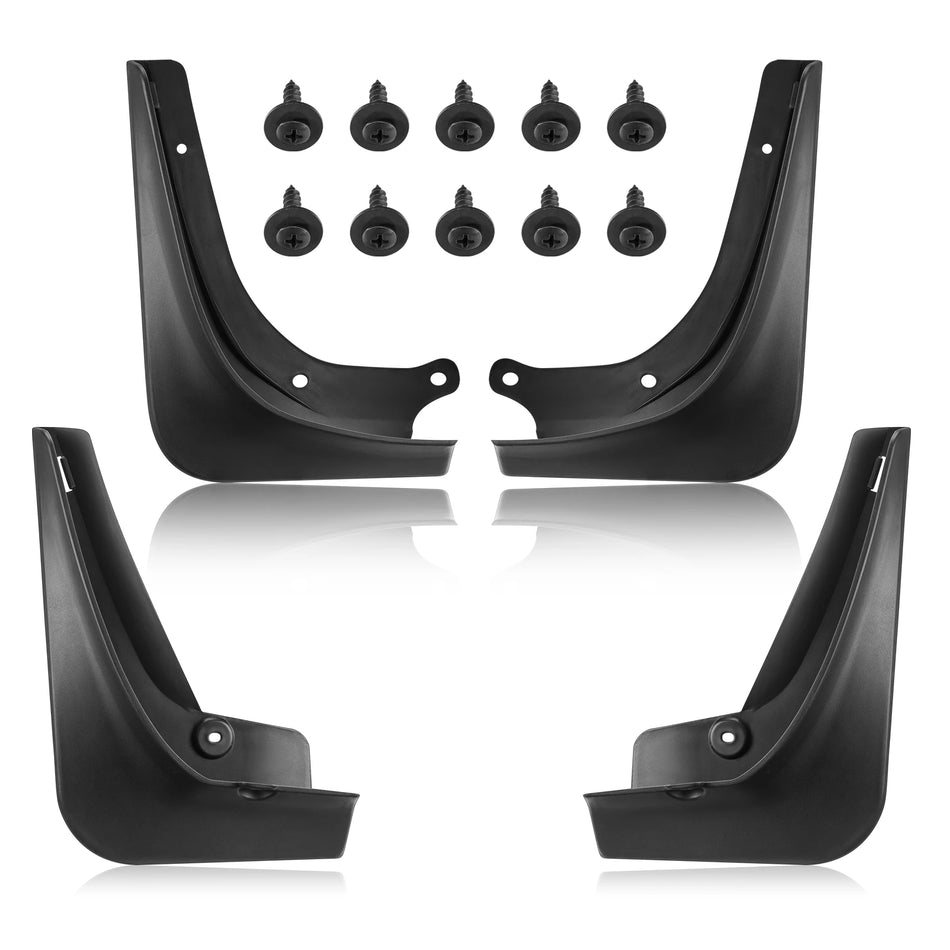 Mud Flaps for Tesla Model 3 2017-2023, 4PCS Front & Rear Side Mud Guards Set