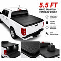 BDFHYK hard tri-fold tonneau cover for 2015-2026 Ford F-150 5.5 ft bed