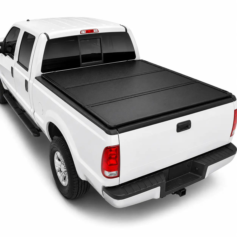 BDFHYK 6.8FT Hard 3-Fold Tonneau Cover for Ford F-250 F-350 Super Duty 1999–2025, Fits 81.9" Bed
