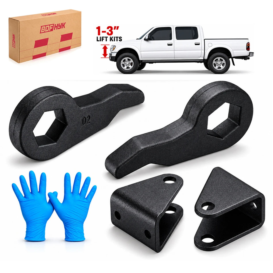 BDFHYK 1-3inch Adjustable Leveling Lift Kit for Silverado/Sierra 2500HD 3500HD 2001-2010 8-Lug