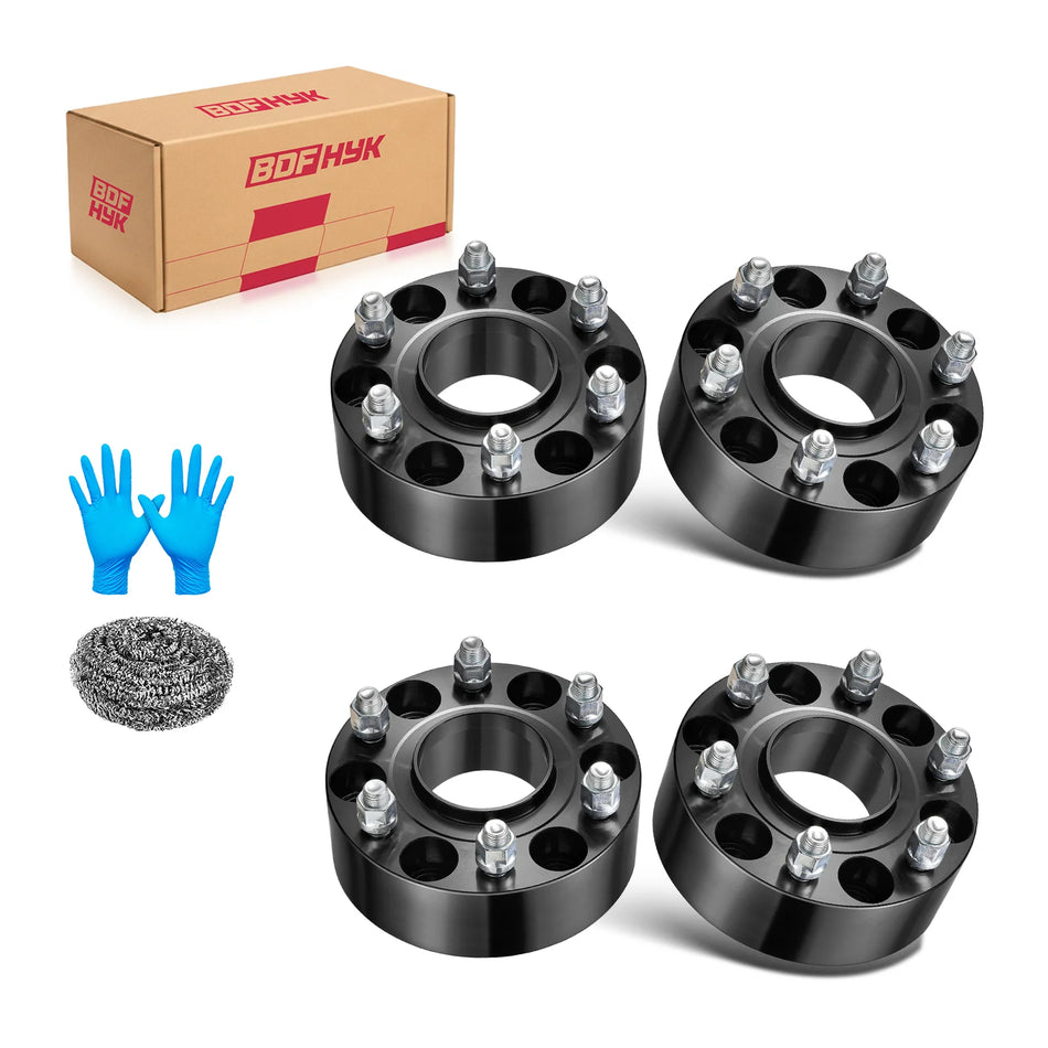 BDFHYK 6x5.5 Wheel Spacers 1/1.25/1.5/2 Inch for Silverado Sierra Tahoe Yukon, Hubcentric 78.1mm, M14x1.5, Set of 4