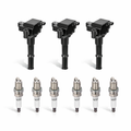 BDFHYK 3 Ignition Coil UF156 6 Iridium Spark Plug 4503 Fits For Toyota 1995-2004 Tacoma,2000-2004 Tundra,1996-2002 4Runner 3.4L V6