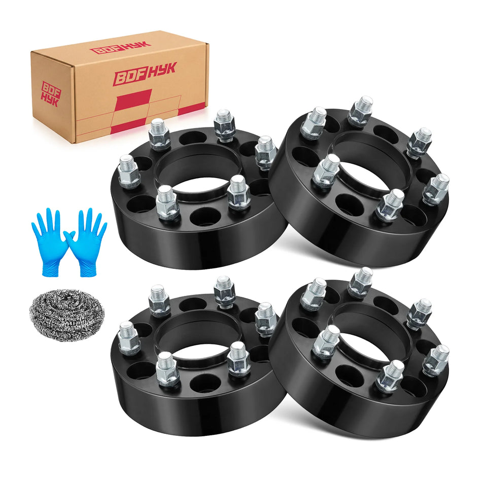 BDFHYK 5x4.5 Wheel Spacers 1" (25mm) for 1995-2021 Ford Mustang, 2020-2022 Explorer Aviator, 70.5mm Hub, M14x1.5, 4PCS
