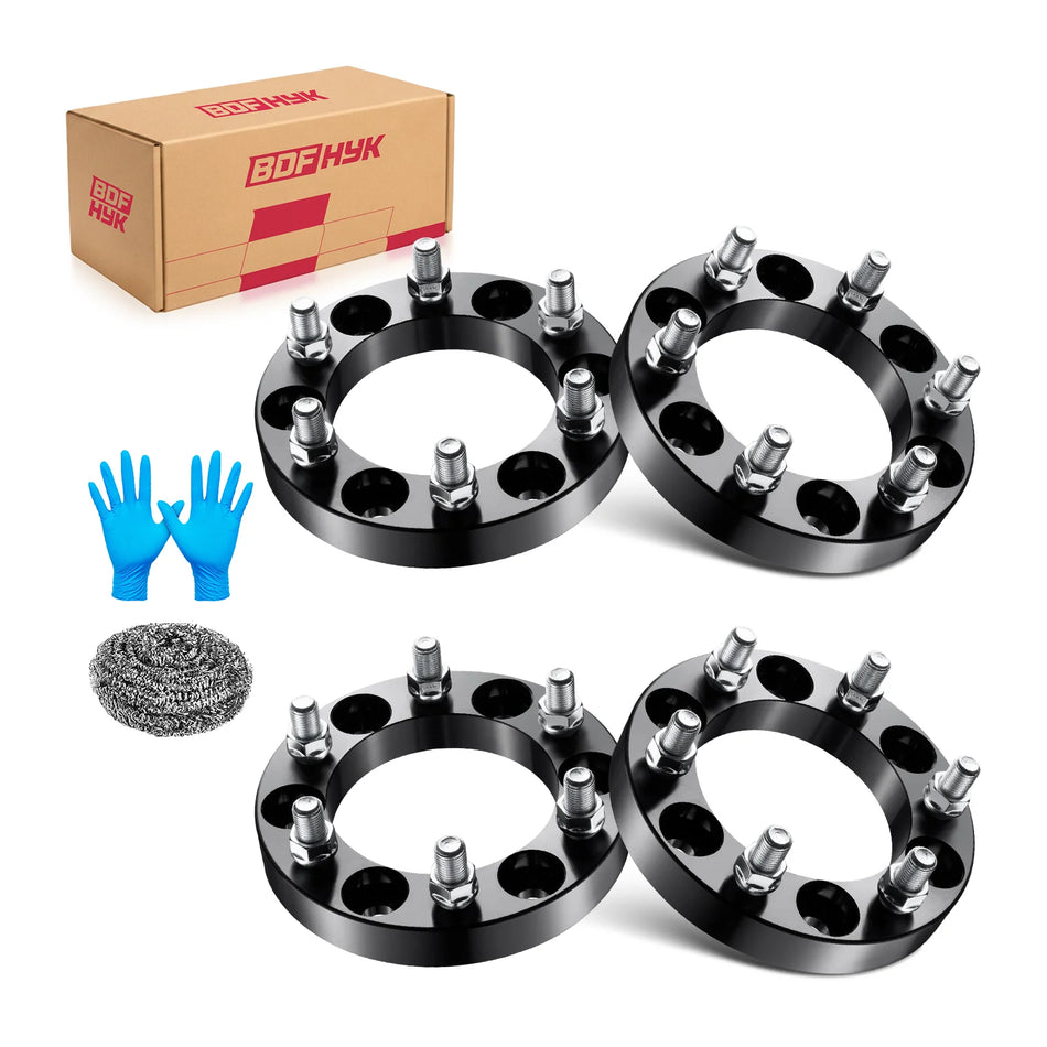 6x139.7 Wheel Spacers 1 Inch for Toyota Tacoma 4Runner Tundra FJ Cruiser Lexus GX460, M12x1.5 Studs, 108mm Hub Bore, Set of 4