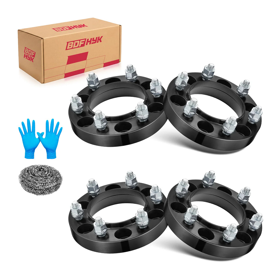 6x5.5 Hubcentric Wheel Spacers 1 Inch for Toyota Tacoma 4Runner Tundra Sequoia Lexus GX460 GX470, M12x1.5 Studs, 106mm Center Bore, Set of 4