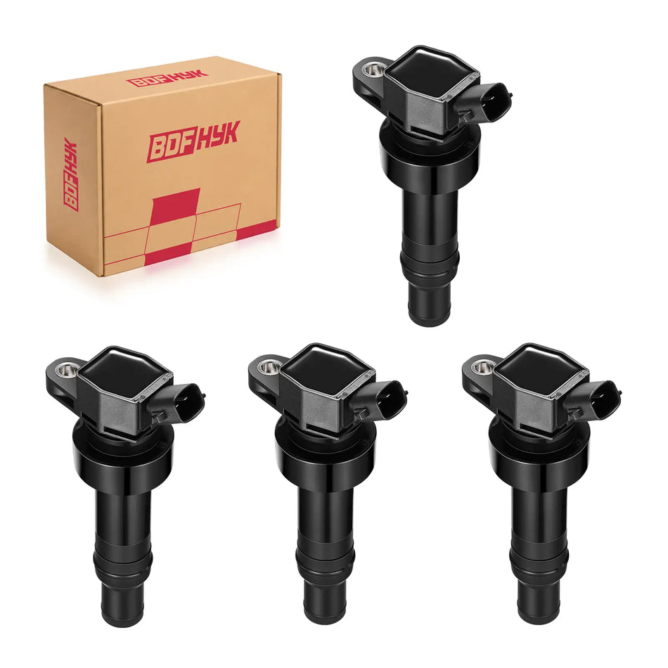 BDFHYK 4PCS Ignition Coil Pack UF652 C1803 Fits For 2012-2021 Hyundai Accent,  2012-2019 Veloster Kia