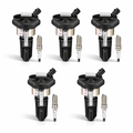 BDFHYK Ignition Coil UF303 and Iridium Plugs 5019 For Isuzu i-370 i-350,Chevy Colorado, Canyon, H3 3.5L 3.7L