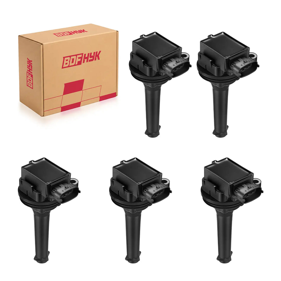 BDFHYK 5PCS Ignition Coil Pack UF341 for 1999-2006 Volvo S60 V70 XC90 2.4L
