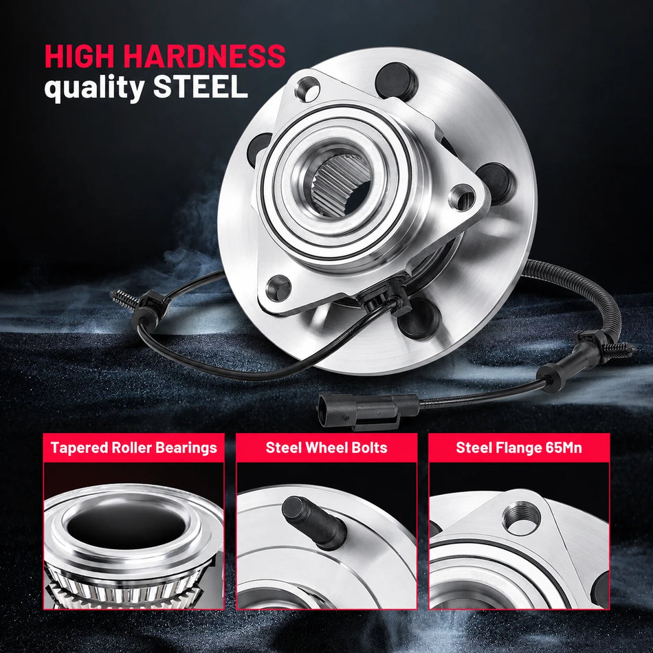 2012–2022 Ram 1500 / 1500 Classic Front Brake Rotors Pads & Wheel Hub Kit, 5-Lug | BDFHYK