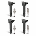 BDFHYK Ignition Coil Pack UF487 and Iridium Spark Plugs 5018, Fits Lexus ES350 RX350 Toyota RAV4 3.5L V6, Set of 6