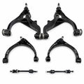 6PCS Front Upper & Lower Control Arm Kit with Ball Joints for Dodge RAM 1500 2009-2018 4WD 5-Lug | BDFHYK