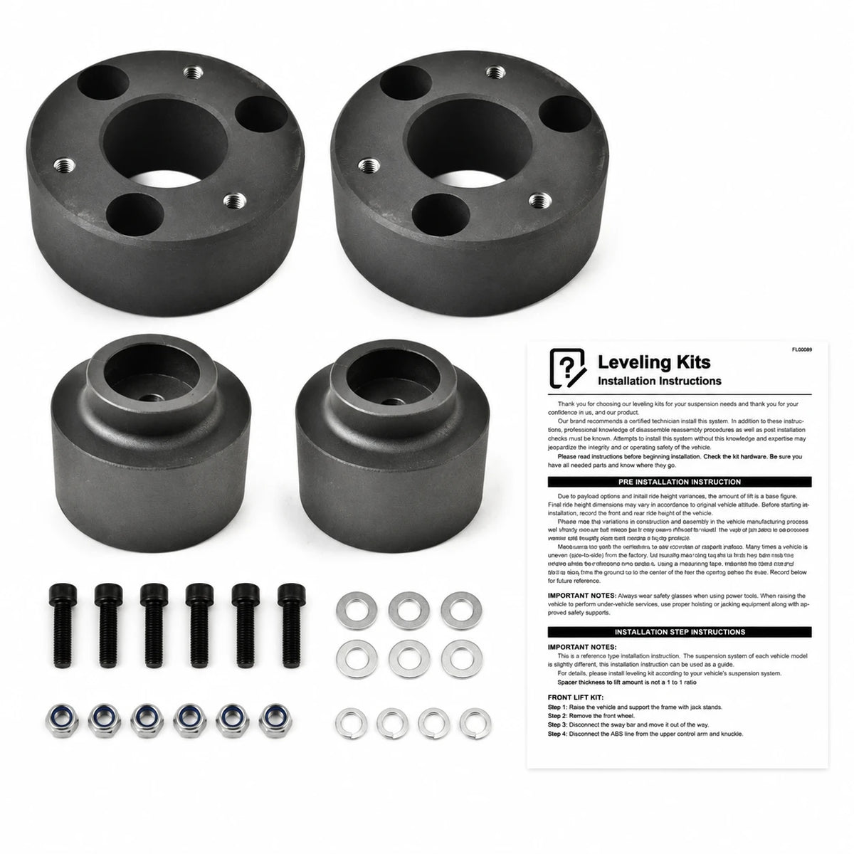 Ram 1500 front rear lift kit installation and alignment reference