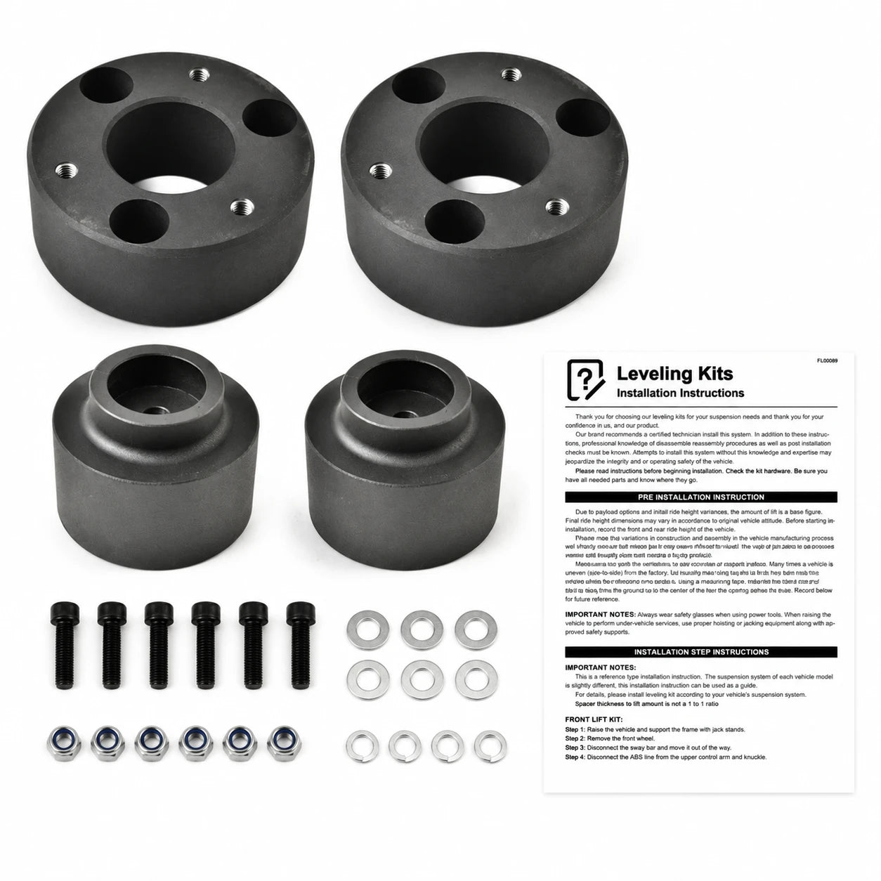 Ram 1500 front rear lift kit installation and alignment reference