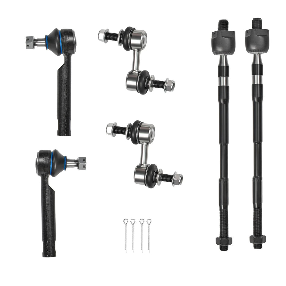 Subaru Legacy Outback 2010-2014 Control Arms Ball Joints Tie Rod Ends 8PCS | BDFHYK Front End Suspension Repair Kit