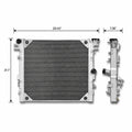 Upgraded Radiator with Cap for Jeep Wrangler JK 2007-2018 3.6L 3.8L V6, Replace CU2957 68143886AA, 3-Row 44mm Core BDFHYK