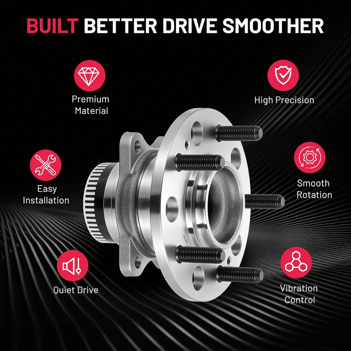 Hyundai Sonata Kia Optima 512437 rear wheel bearing fitment detail